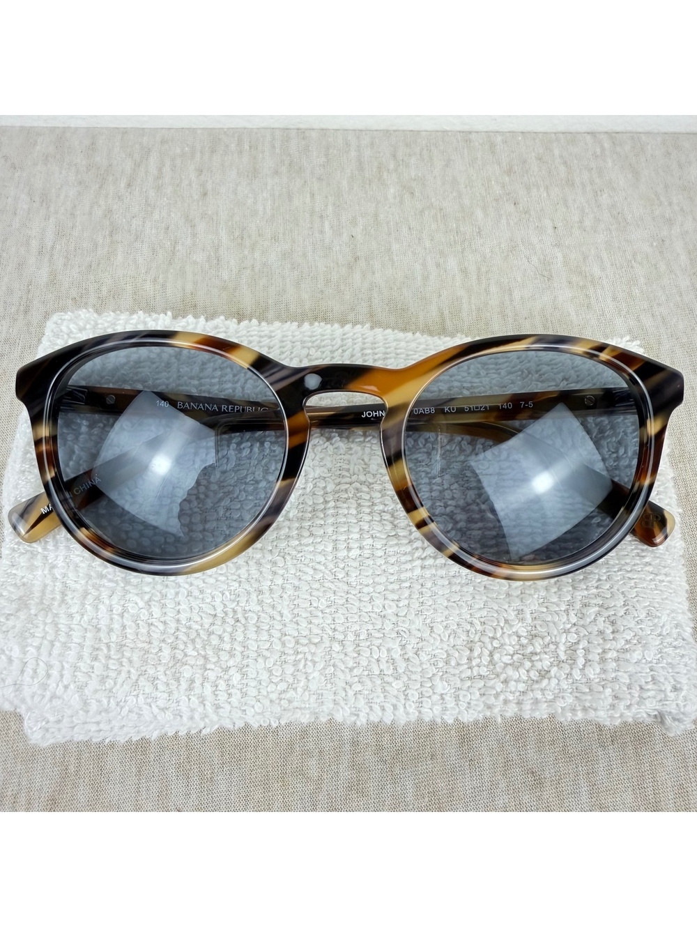 Banana Republic JOHNNY/S 0AB8 KU Tortoise Round Sunglasses 51-21-140